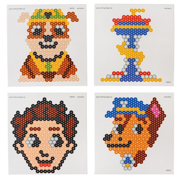 Аквамозаика &laquo;Щенячий патруль: Команда&raquo;, 4 фигурки, 300 шариков