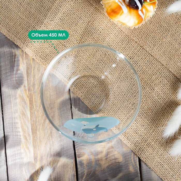 Набор детской посуды Доляна &laquo;Ловись большая и малая&raquo;, 3 предмета: миска 450 мл, тарелка d=20 см, кружка