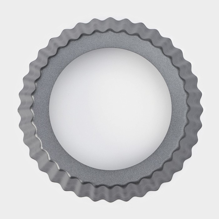 Форма для выпечки Доляна &laquo;Жаклин&raquo;, d=13 см, съёмное дно, антипригарное покрытие, цвет чёрный