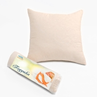 Подушка 50х70см, слоновая кость, файбер, микрофибра, 100% полиэстер Подушка 50х70см, слоновая кость, файбер, микрофибра, 100% полиэстер