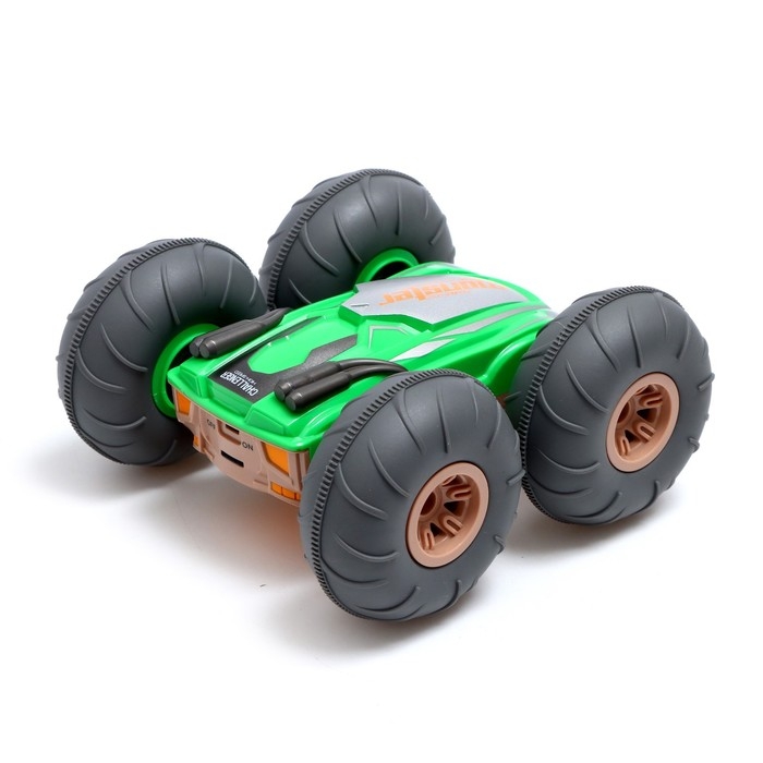 Машина-перевёртыш радиоуправляемая &laquo;Монстр&raquo;, работает от аккумулятора, цвет жёлтый