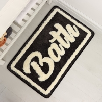 Коврик для ванной и туалета SAVANNA «Bath», 50×80 см, цвет чёрный Коврик для ванной и туалета SAVANNA «Bath», 50×80 см, цвет чёрный