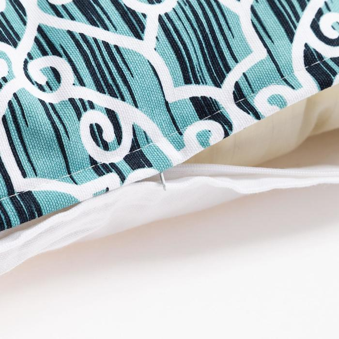 Наволочка декоративная 40х40 см, Pattern mint, 100% хлопок Наволочка декоративная 40х40 см, Pattern mint, 100% хлопок