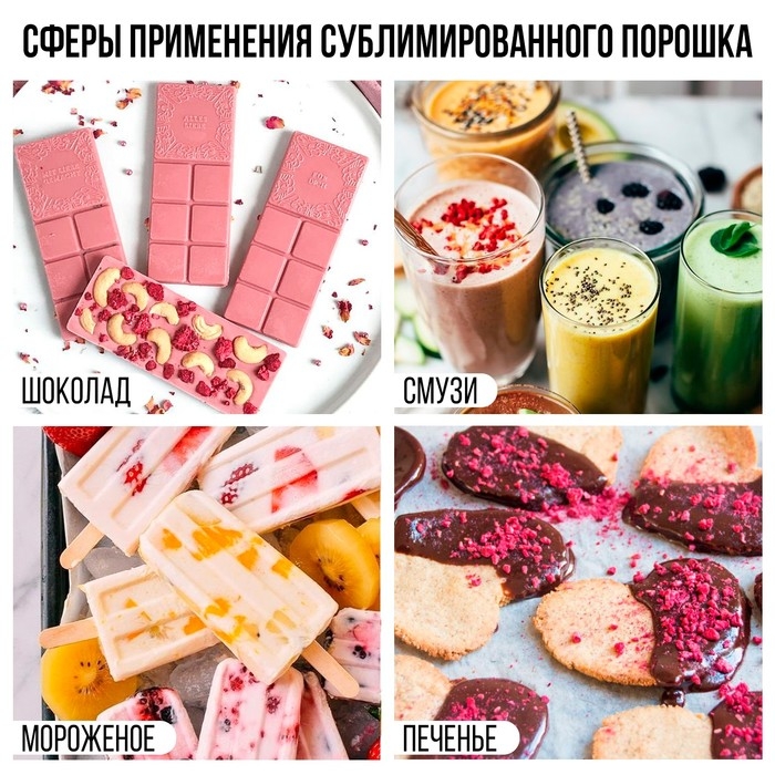 Ягодный порошок сублимированный &laquo;Малина&raquo; для капкейков, куличей, шоколада, 5 гр
