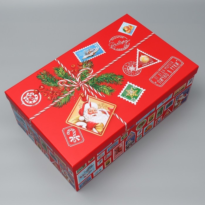 Набор коробок подарочных 15 в 1 &laquo;Новогодняя почта&raquo;, 12 х 6.5 х 4 см - 46.5 х 30 х 17.5 см, Новый год