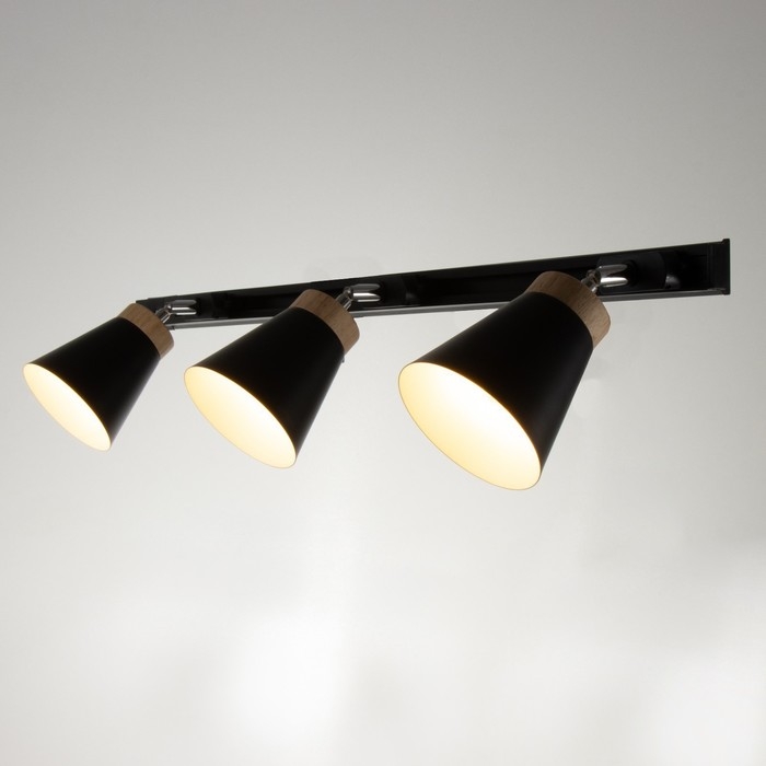 Спот Спот "Риген" 3хЕ27 40Вт черный 100х17х12 см