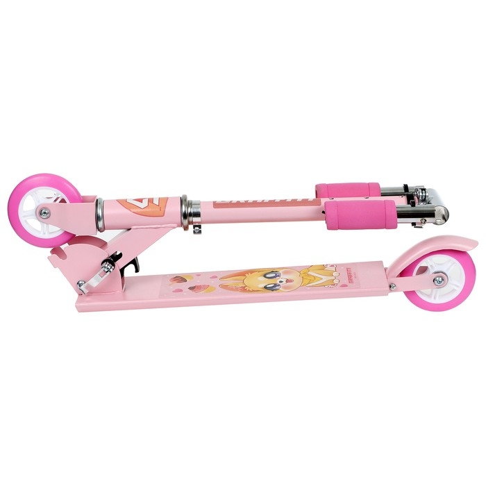 Самокат GRAFFITI &laquo;Кошечка&raquo;, складной, колёса PVC 100 мм