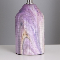 Лампа настольная "Жизель" 1х40Вт Е14 сиреневый 20х20х32см Лампа настольная "Жизель" 1х40Вт Е14 сиреневый 20х20х32см