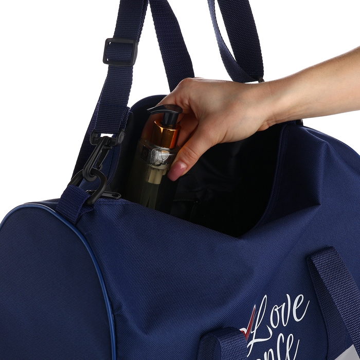 Сумка спортивная женская, TEXTURA, маленький размер, цвет синий Сумка спортивная женская, TEXTURA, маленький размер, цвет синий