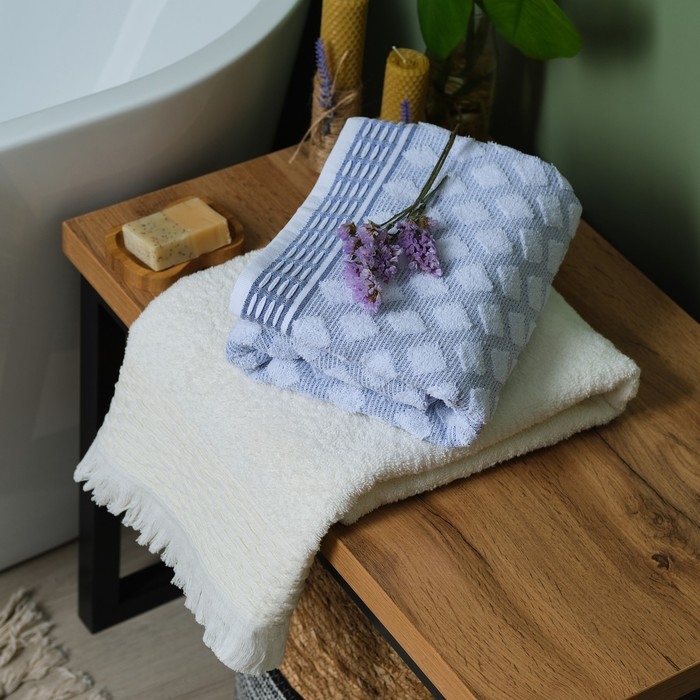 Полотенце махровое LoveLife Полотенце махровое LoveLife "Fantasy" 70х130 см, синий, 100% хлопок, 400 гр/м2