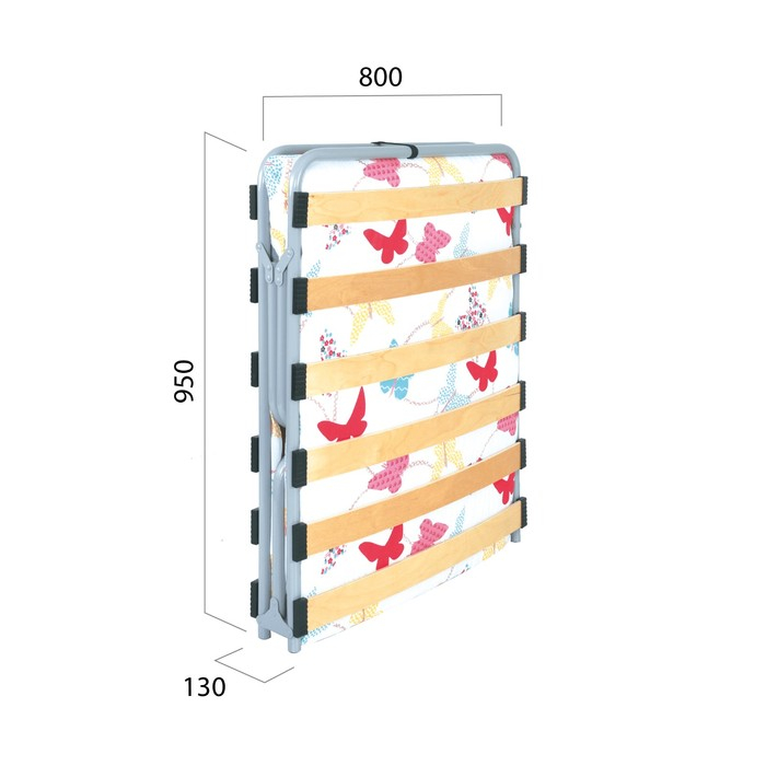 Раскладушка &laquo;Лада М800&raquo; с матрасом, кровать для взрослых, 1900 х 800 х 300 мм