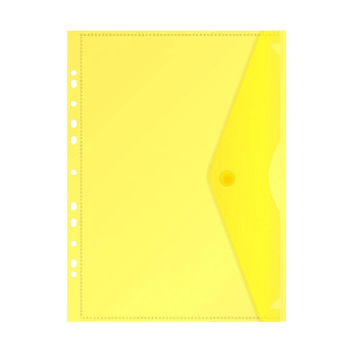 Набор папок-конвертов на кнопке 5 штук, А4, 180 мкм, Calligrata Office, прозрачная, перфорация по длинной стороне, МИКС Набор папок-конвертов на кнопке 5 штук, А4, 180 мкм, Calligrata Office, прозрачная, перфорация по длинной стороне, МИКС