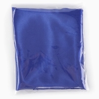 Лоскут для рукоделия, атлас однотонный синий, 50 &times; 50 см