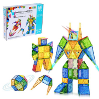 Конструктор магнитный «Геометрические фигуры», 68 деталей Конструктор магнитный «Геометрические фигуры», 68 деталей