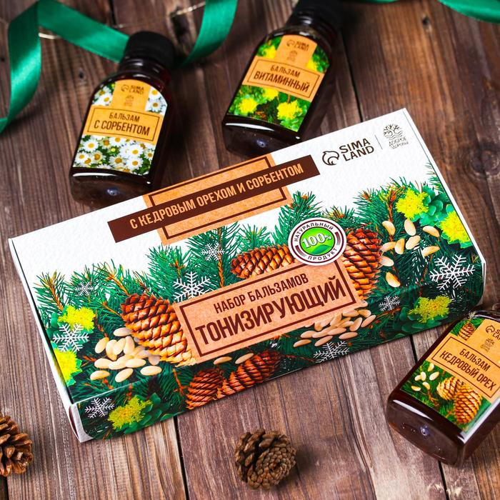 Набор бальзамов безалкогольных «Тонизирующий» 3 шт. x 110 мл. Набор бальзамов безалкогольных «Тонизирующий» 3 шт. x 110 мл.