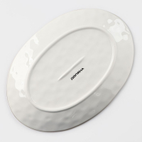 Блюдо фарфоровое Доляна &laquo;Космос&raquo;, 31,5&times;22 см, цвет красный