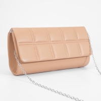 Сумка-клатч на клапане, цвет бежевый Сумка-клатч на клапане, цвет бежевый