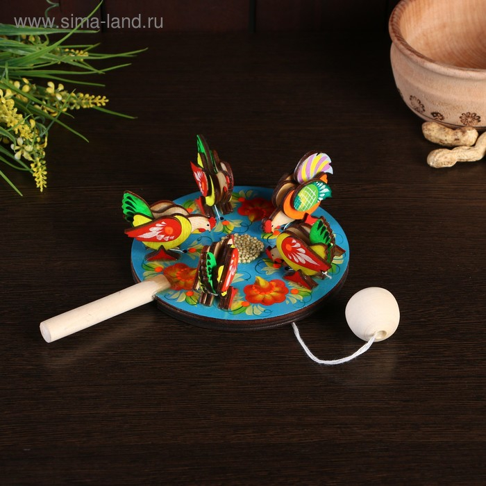 Сувенир "Курицы клюющие", d=13 см микс