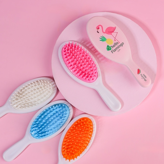 Расчёска - мини массажная, 4,5 × 13 см, цвет МИКС Расчёска - мини массажная, 4,5 × 13 см, цвет МИКС