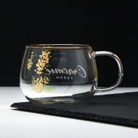Кружка стеклянная «Счастье рядом. Нежная мимоза», 400 мл Кружка стеклянная «Счастье рядом. Нежная мимоза», 400 мл