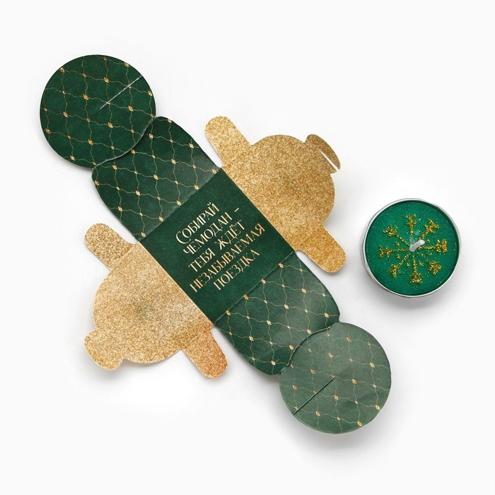 Новогодняя свеча чайная &laquo;Новый год: Праздничная&raquo;, d = 4 см, МИКС