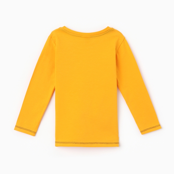 Лонгслив для мальчика, цвет жёлтый, рост 80 см