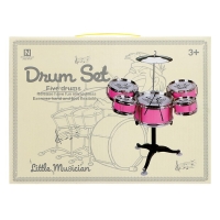 Барабанная установка &laquo;Хард-рок&raquo;, 5 барабанов, 1 тарелка, цвет розовый