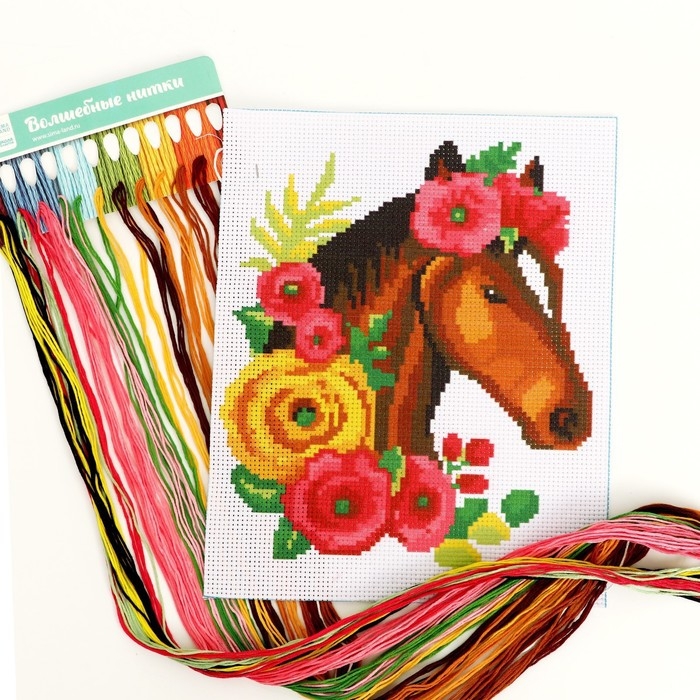 Вышивка крестиком &laquo;Лошадь&raquo;, набор для творчества, 25 х 20 см