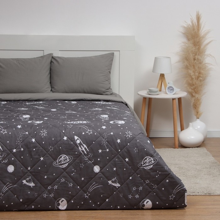 Покрывало Love Life 1,5 сп Space trip 150*210&plusmn;5 см, новосатин, 100% п/э