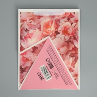 Пакет подарочный для цветов треугольный, упаковка, &laquo;Расцветай&raquo;, 23,5 х 30 х 20,5 см