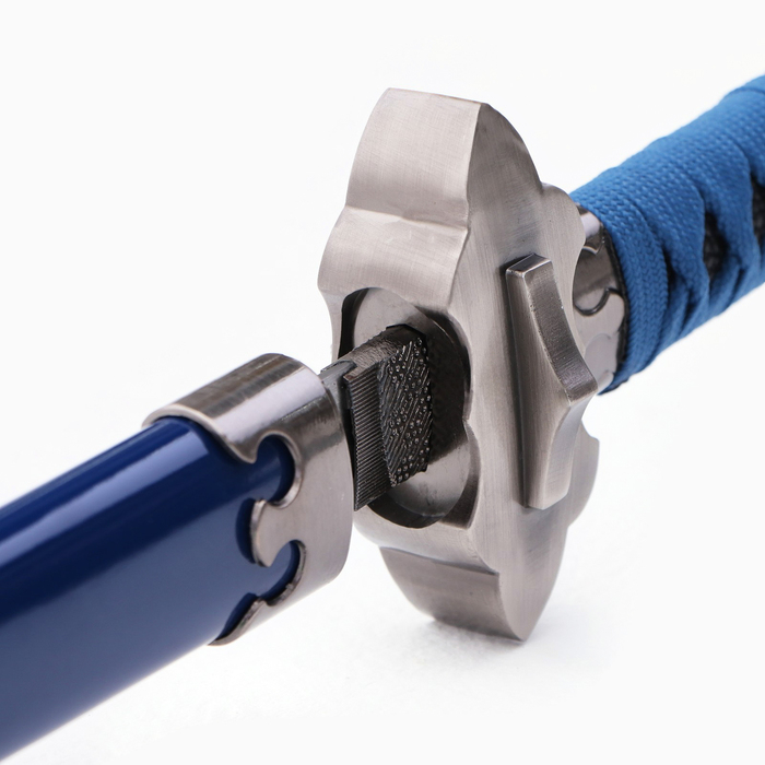 Сувенирное оружие Сувенирное оружие "Катана Рин" 106 см, клинок 68 см, синяя, на подставке