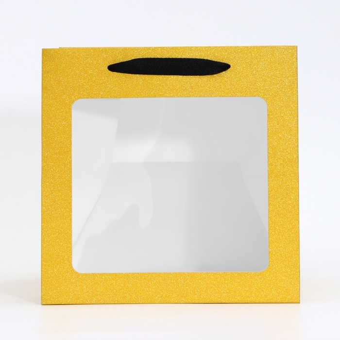 Пакет подарочный новогодний крафт с квадратным дном и окном, 25 х 25 х 25 см. Пакет подарочный новогодний крафт с квадратным дном и окном, 25 х 25 х 25 см.