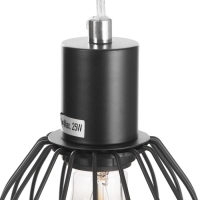 Светильник подвесной "Лофт" 1х25Вт Е27 Чёрный 12х116х11