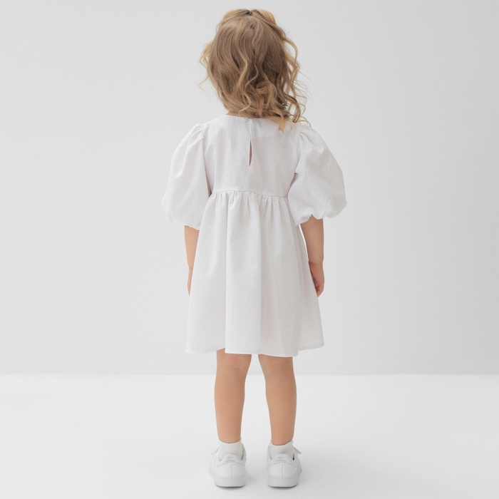 Платье для девочки MINAKU, цвет белый, рост 98 см