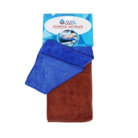 Тряпка для мытья авто, Grand Caratt, микрофибра, 300 г/м&sup2;, 25&times;25 см, набор 2 шт