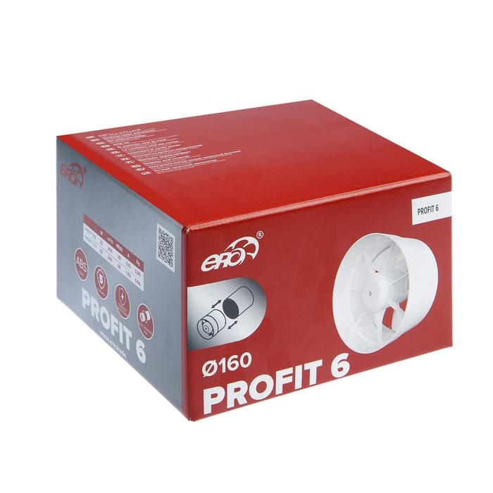 Вентилятор вытяжной ERA PROFIT 6, d=160 мм, 220‒240 В, канальный Вентилятор вытяжной ERA PROFIT 6, d=160 мм, 220‒240 В, канальный