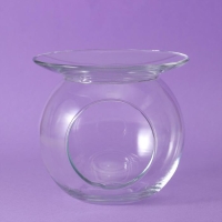 Стеклянный подсвечник с наполнителем "Шоколад", ароматизатор, 16х16 см