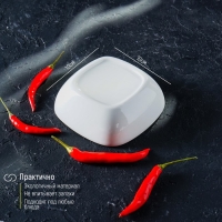 Соусник фарфоровый &laquo;Классика&raquo;, 150 мл, 10&times;3,5 см, цвет белый