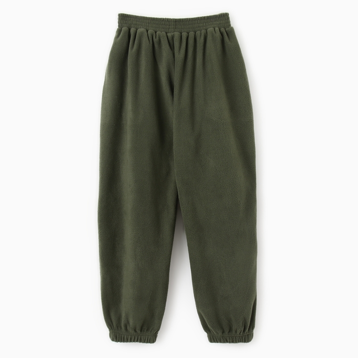 Брюки для девочки MINAKU: Fleece Soft, цвет зелёный, рост 146 см