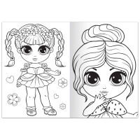 Раскраска «Стильные девчонки», 68 стр., формат А4 Раскраска «Стильные девчонки», 68 стр., формат А4