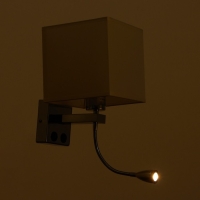 Бра 2236/1WT E27 40Вт бело-хромовый 17х21х45 см