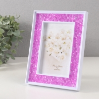 Фоторамка пластик 10х15 см "Сиреневые камешки" 2х14,7х19,7 см Фоторамка пластик 10х15 см "Сиреневые камешки" 2х14,7х19,7 см