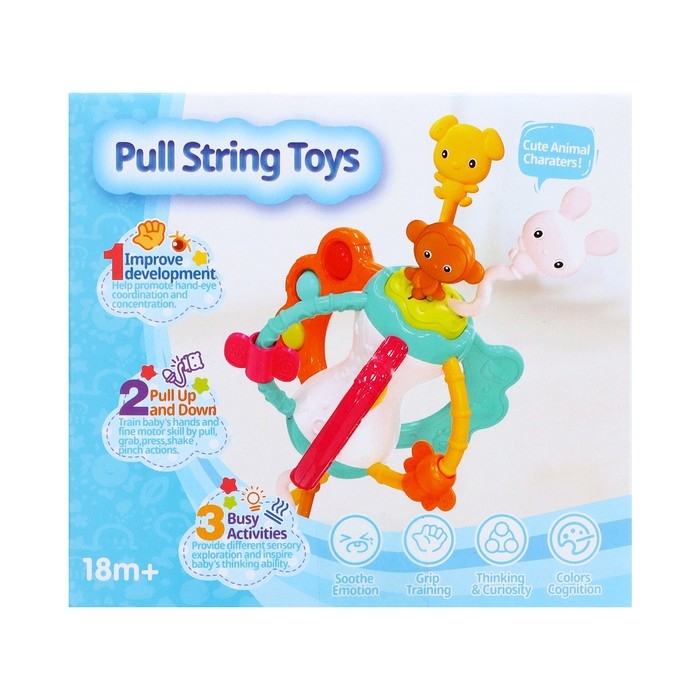 Развивающая игрушка &laquo;Весёлые зверята&raquo;, с тактильными резиночками