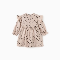 Платье Крошка Я "Киса" рост 80-86 см, бежевый Платье Крошка Я "Киса" рост 80-86 см, бежевый