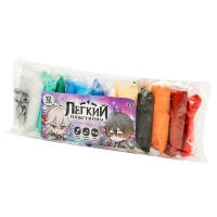 Лёгкий пластилин, набор 12 нежных цветов «Для мальчиков» Лёгкий пластилин, набор 12 нежных цветов «Для мальчиков»