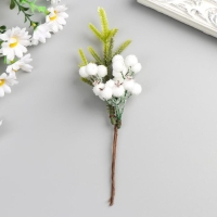 Декор для творчества "Еловая ветка и снежные шары" 22 см Декор для творчества "Еловая ветка и снежные шары" 22 см