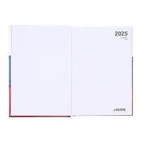 Ежедневник датированный 2025 года, deVENTE. Flag, A5 168 листов, твердая обложка кожзам с поролоном, тиснение фольгой, перфорация, ляссе, блок 70 г/м2 Ежедневник датированный 2025 года, deVENTE. Flag, A5 168 листов, твердая обложка кожзам с поролоном, тиснение фольгой, перфорация, ляссе, блок 70 г/м2