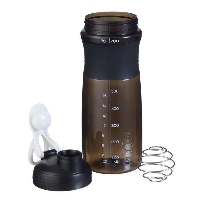 Шейкер, серия: Work Max, "Мастер К", 760 мл, 25 х 7.8 см, черный