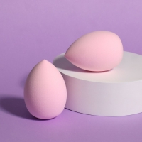 Спонжи для макияжа, набор - 2 шт, 6 × 4 см, увеличиваются при намокании, цвет розовый Спонжи для макияжа, набор - 2 шт, 6 × 4 см, увеличиваются при намокании, цвет розовый