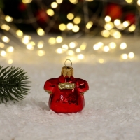 Ёлочное украшение "Телефон", красный в подарочной упаковке, h-6см